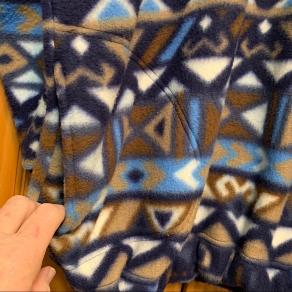 PK Elliot Vintage Southwest Design Fleece Popover Large - Picture 8 of 10